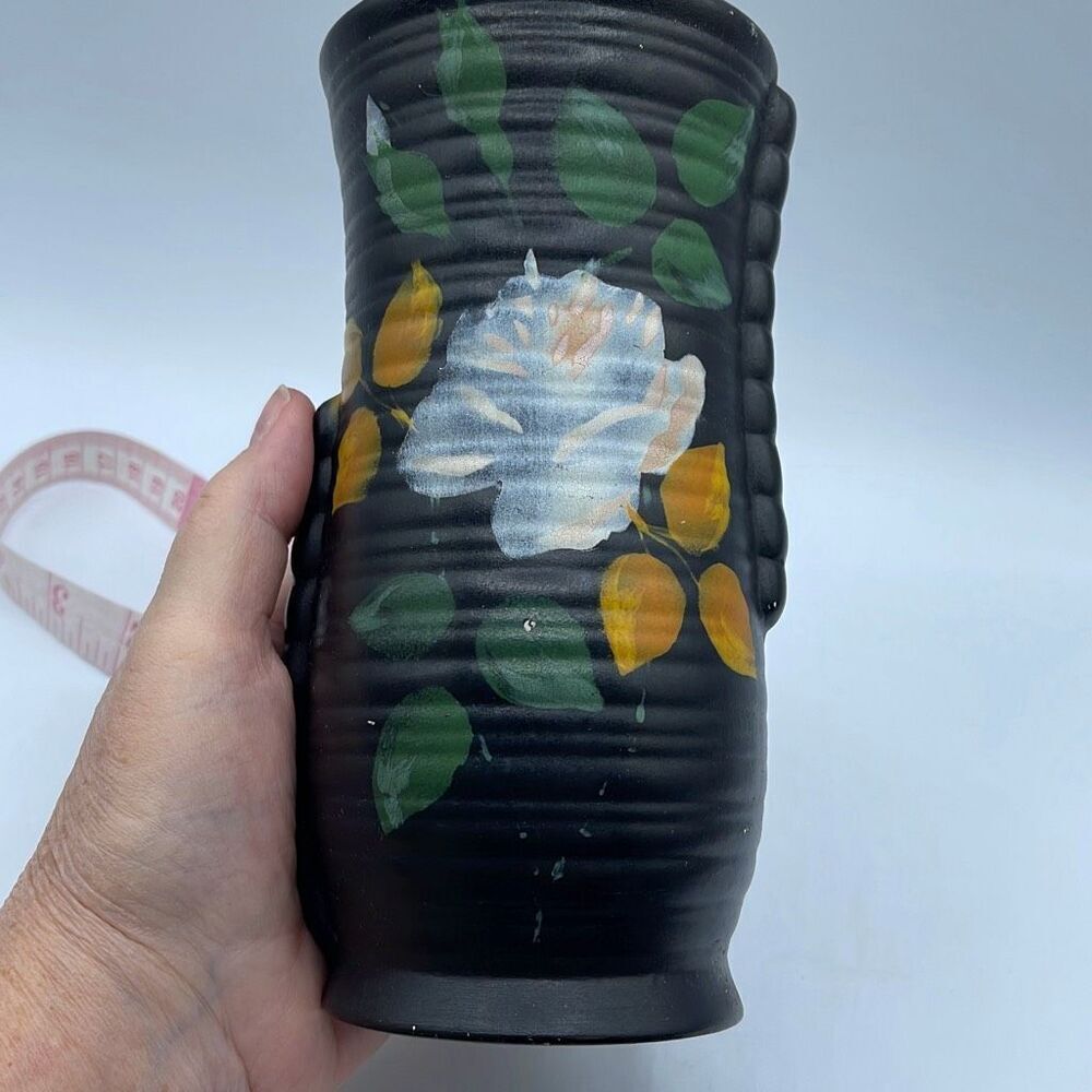 Vintage Brentleigh Ware Rise vase hand painted circa 1930 , made in England